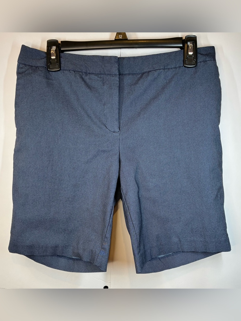 Blue Stretch Bermuda Shorts by Mario Serrani Italy Women's Size 6